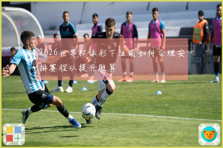 2026世界杯体彩下注前如何合理安排赛程以提升胜算